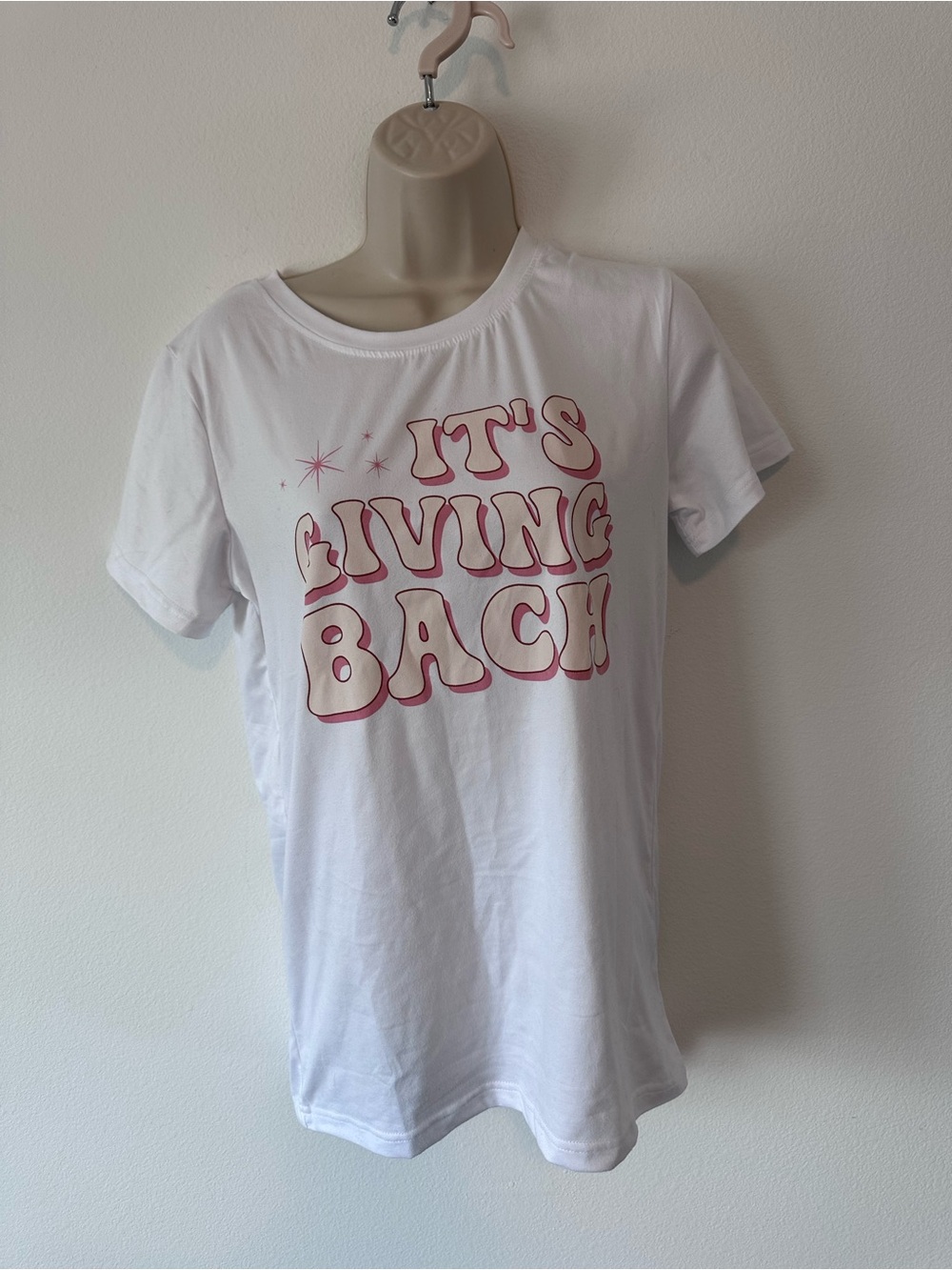White Graphic Tee - "It's Giving Bach"